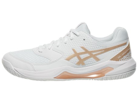 Asics Dedicate 8 Womens Pickleball Shoes-Wh/Chmp