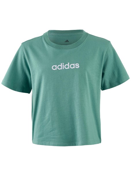 adidas Girls Fall Embroidered Linear T-Shirt