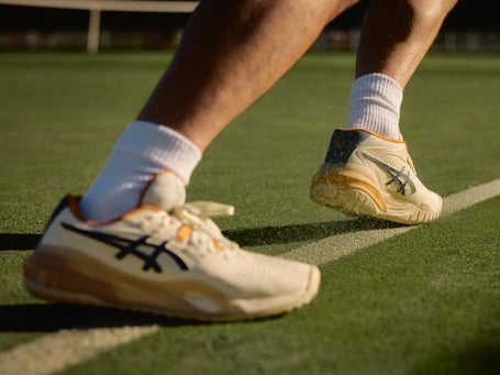 Asics Gel Resolution X Cream/Deep Ocean Mens Shoes