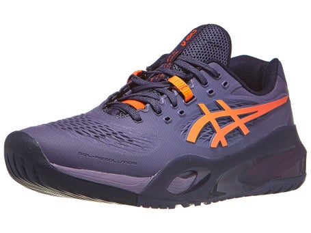 Asics Gel Resolution X Grey Purple/Orange Mens Shoes