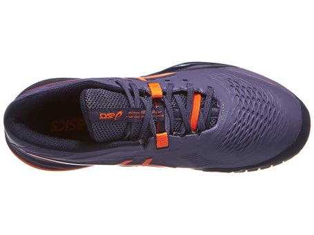 Asics Gel Resolution X Grey Purple/Orange Mens Shoes