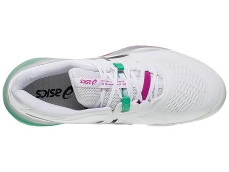 Asics Gel Resolution X White/Aurora Green Mens Shoes