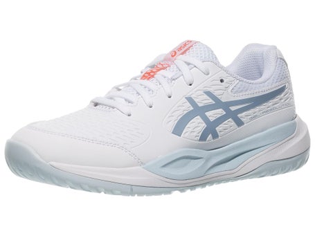 Asics Gel Resolution X GS White/Grey Blue Junior Shoes