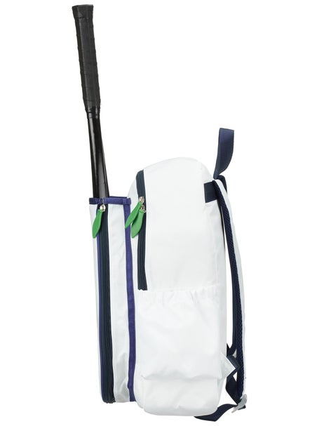 Ame & Lulu Game On Tennis Backpack White/Navy/Green