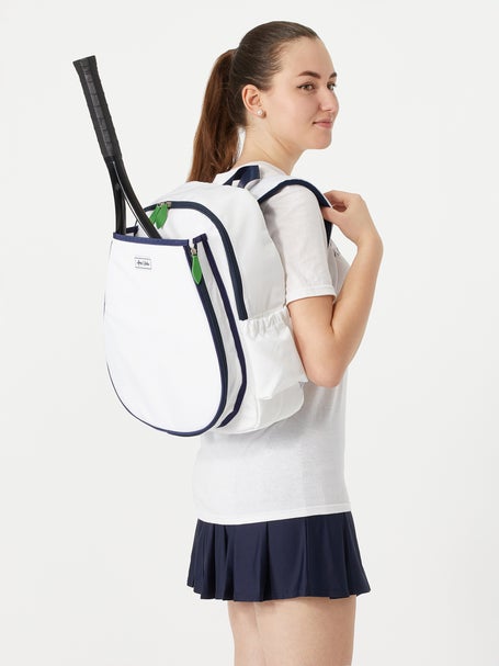 Ame & Lulu Game On Tennis Backpack White/Navy/Green