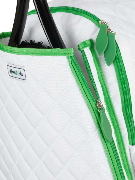 Ame & Lulu Game On Tennis Backpack Quilted White