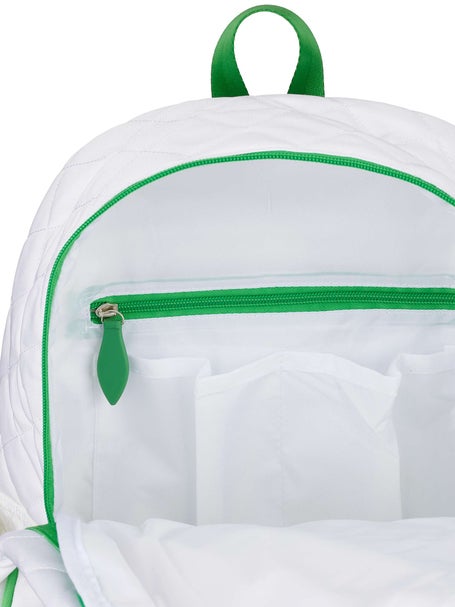 Ame & Lulu Game On Tennis Backpack Quilted White