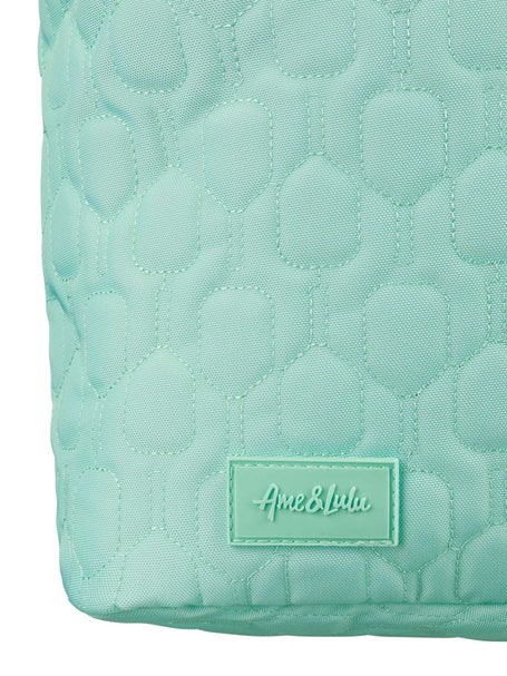 Ame & Lulu Pickleball Court Carryall Tote Quilted Bl