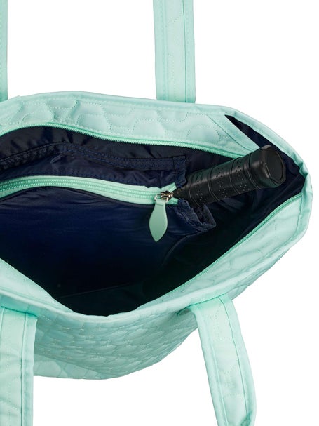 Ame & Lulu Pickleball Court Carryall Tote Quilted Bl