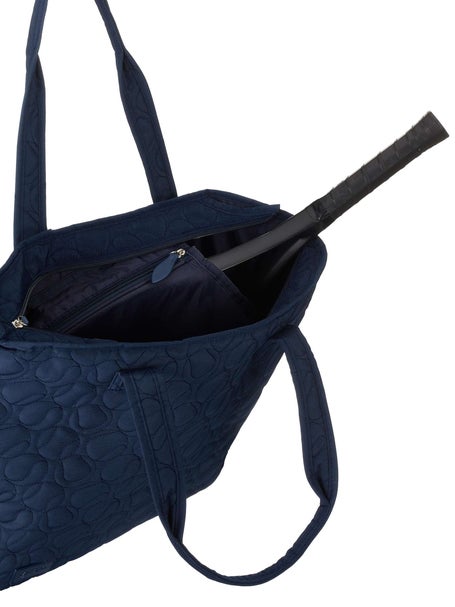 Ame & Lulu Tennis Court Carryall Tote Quilted Navy