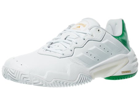adidas Barricade 13 Leather White/Green Mens Shoes