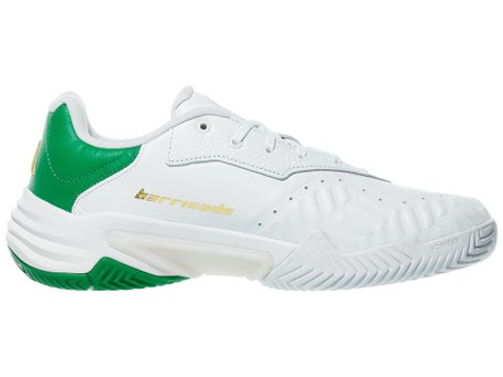 adidas Barricade 13 Leather White/Green Mens Shoes