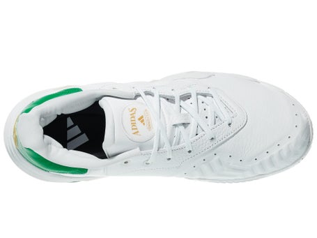 adidas Barricade 13 Leather White/Green Mens Shoes