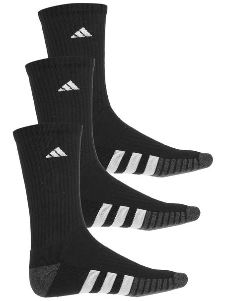 adidas Mens Cushioned 3.0 3-Pack Crew Socks Black