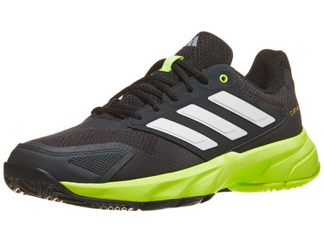 adidas CourtJam Control 3 Carbon/Lemon Mens Shoes