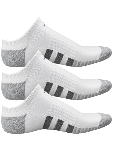 adidas Mens Cushioned 3.0 3-Pack No Show Socks White