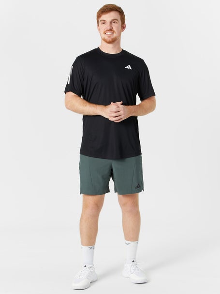 adidas Mens Core Club 3 Stripe Crew