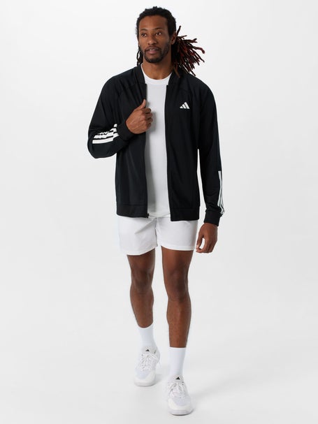 adidas Mens Core Club 3-Stripe Knit Jacket