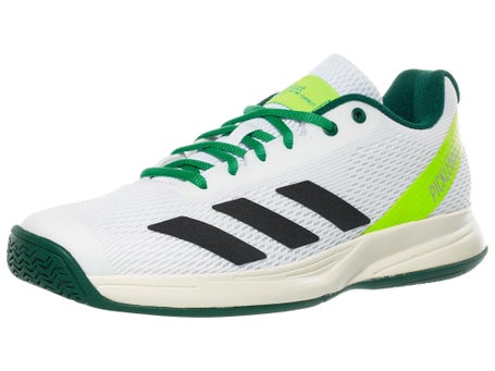adidas CourtFlash PB Wh/Bk/Gn Mens Pickleball Shoes