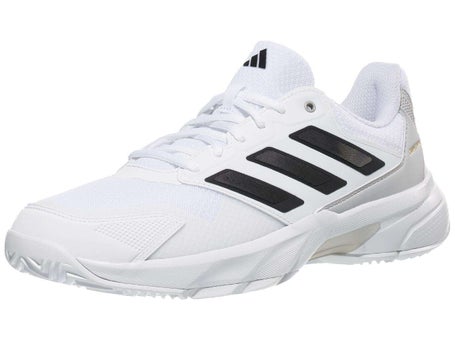 adidas CourtJam Control 3 White/Black Mens Shoe