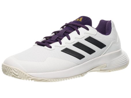 adidas GameCourt 2 White/Bk/Plum Mens Shoes