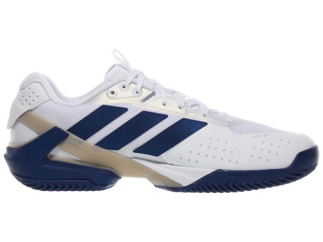 adidas Ubersonic 5 Clay White/Dark Blue Mens Shoes