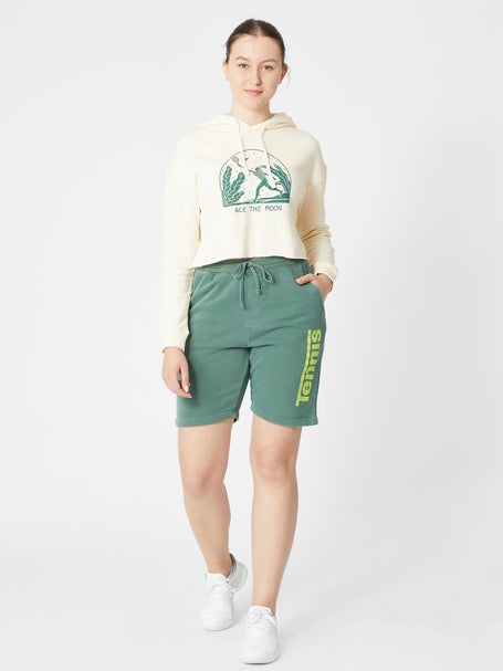 Ace The Moon Womens Going For It Crop Hoodie