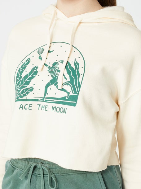 Ace The Moon Womens Going For It Crop Hoodie