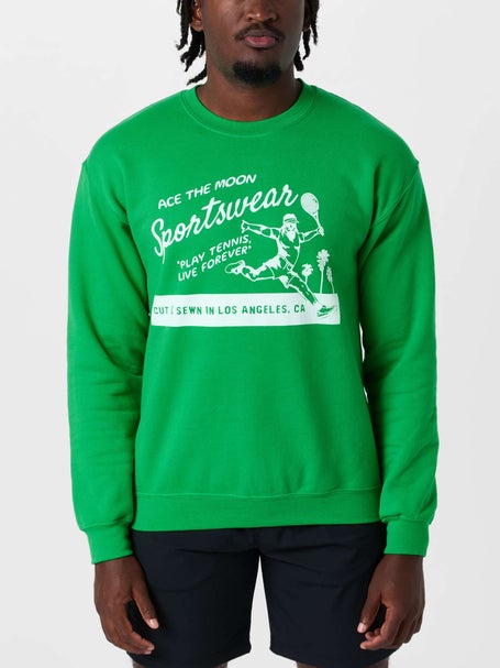 Ace The Moon Unisex Play Tennis Live Forever Crewneck