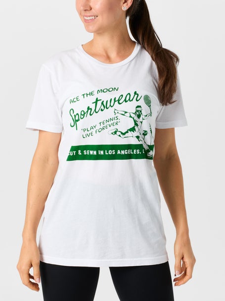 Ace The Moon Unisex Play Tennis Live Forever T-Shirt