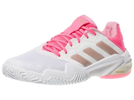 adidas Barricade 13 White/Pearl/Pink Womens Shoes