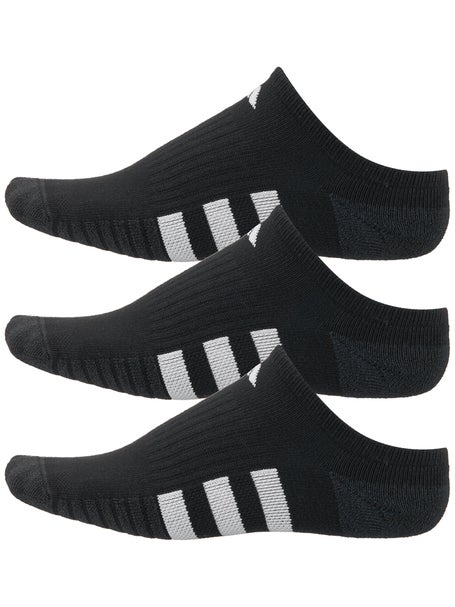 adidas Womens Cushioned 3.0 3-Pack No Show Socks Black