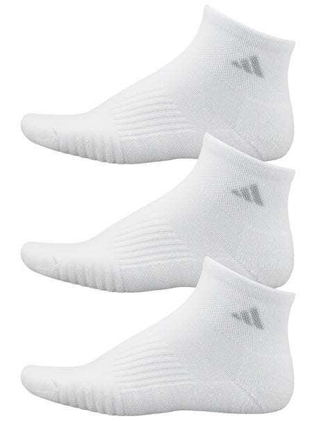 adidas Womens Cushioned 3.0 3-Pack Quarter Socks White