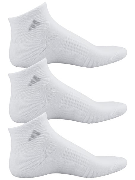 adidas Womens Cushioned 3.0 3-Pack Quarter Socks White