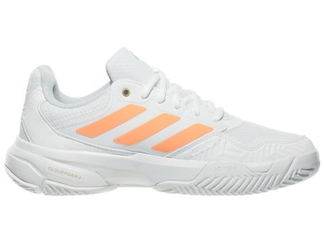 adidas CourtJam Control 3 White/Orange Womens Shoes