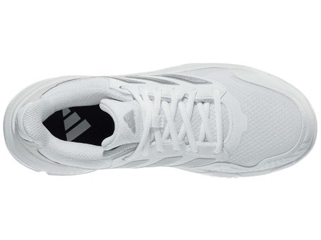 adidas CourtJam Control 3 White/Silver Womens Shoes