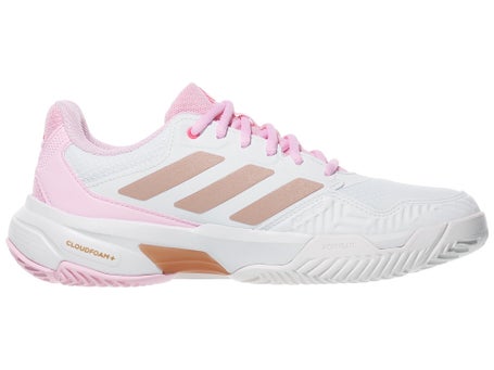 adidas CourtJam Control 3 White/Pink Womens Shoes