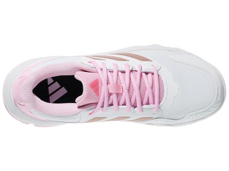adidas CourtJam Control 3 White/Pink Womens Shoes