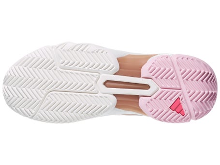 adidas CourtJam Control 3 White/Pink Womens Shoes