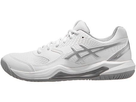 Asics Gel Dedicate 8 White/Silver Womens Shoes