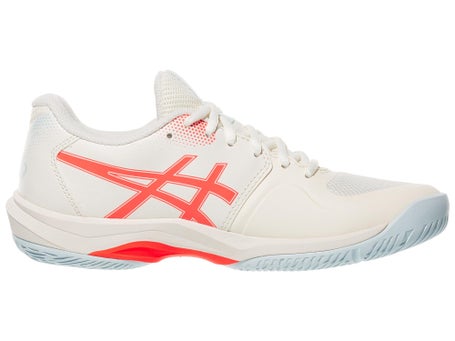 Asics Game FF Womens Pickleball Shoes - Cream/Red