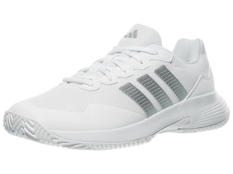 adidas Gamecourt 2 White/Silver Womens Shoes