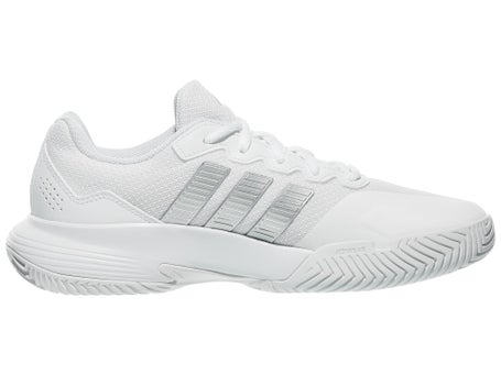 adidas Gamecourt 2 White/Silver Womens Shoes
