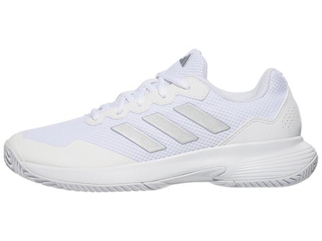 adidas GameCourt 2 White/Silver Womens Shoes