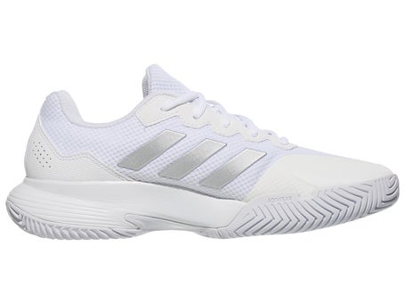 adidas GameCourt 2 White/Silver Womens Shoes