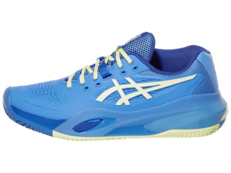 Asics Gel Resolution X Clay Blue/Yellow Womens Shoes