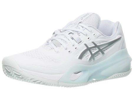 Asics Gel Resolution X Clay White/Silver Womens Shoes