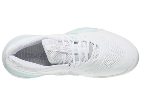 Asics Gel Resolution X Clay White/Silver Womens Shoes