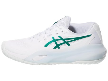 Asics Gel Resolution X White/Green Woms Shoes