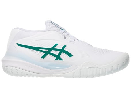 Asics Gel Resolution X White/Green Woms Shoes